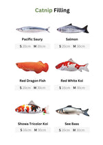 100% Silvervine/Catnip Filled Fish Cuddle Toy CATWANT