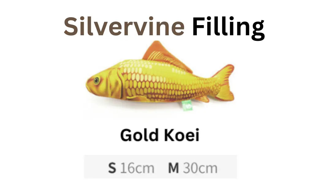 100% Silvervine/Catnip Filled Fish Cuddle Toy CATWANT