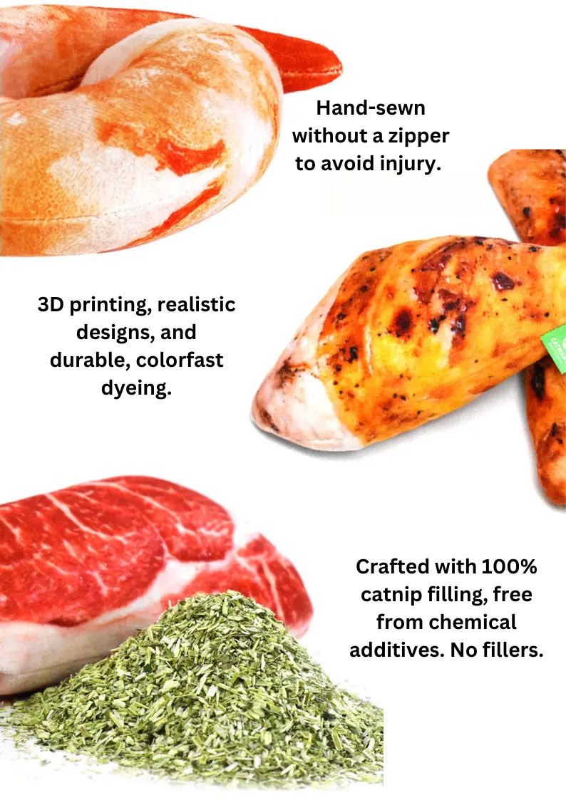 100% Silvervine/Catnip Filled Grocery Cuddle Toy CATWANT