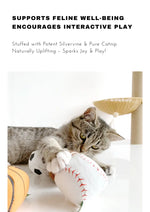 100% Silvervine/Catnip Filled Sport Ball Set - 4-Pack CATWANT