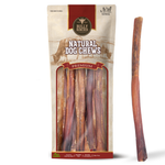 Bully Bunches pouch of 10-12 inch champion chew, with loose chews beside it