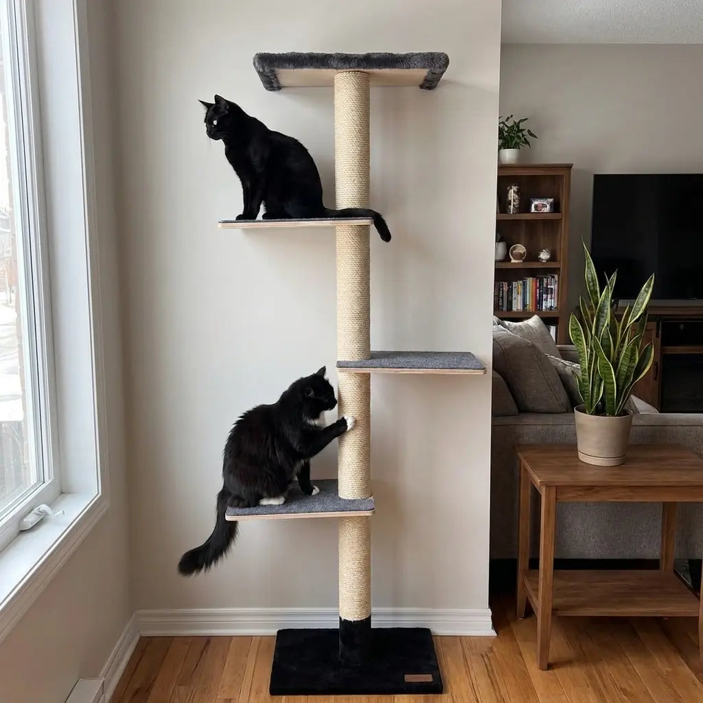 72 inches Wall Mounted Cat Tower - Perfect for small spaces Noba Animal Co.