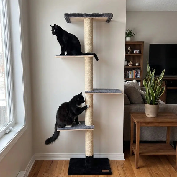 72 inches Wall Mounted Cat Tower - Perfect for small spaces Noba Animal Co.