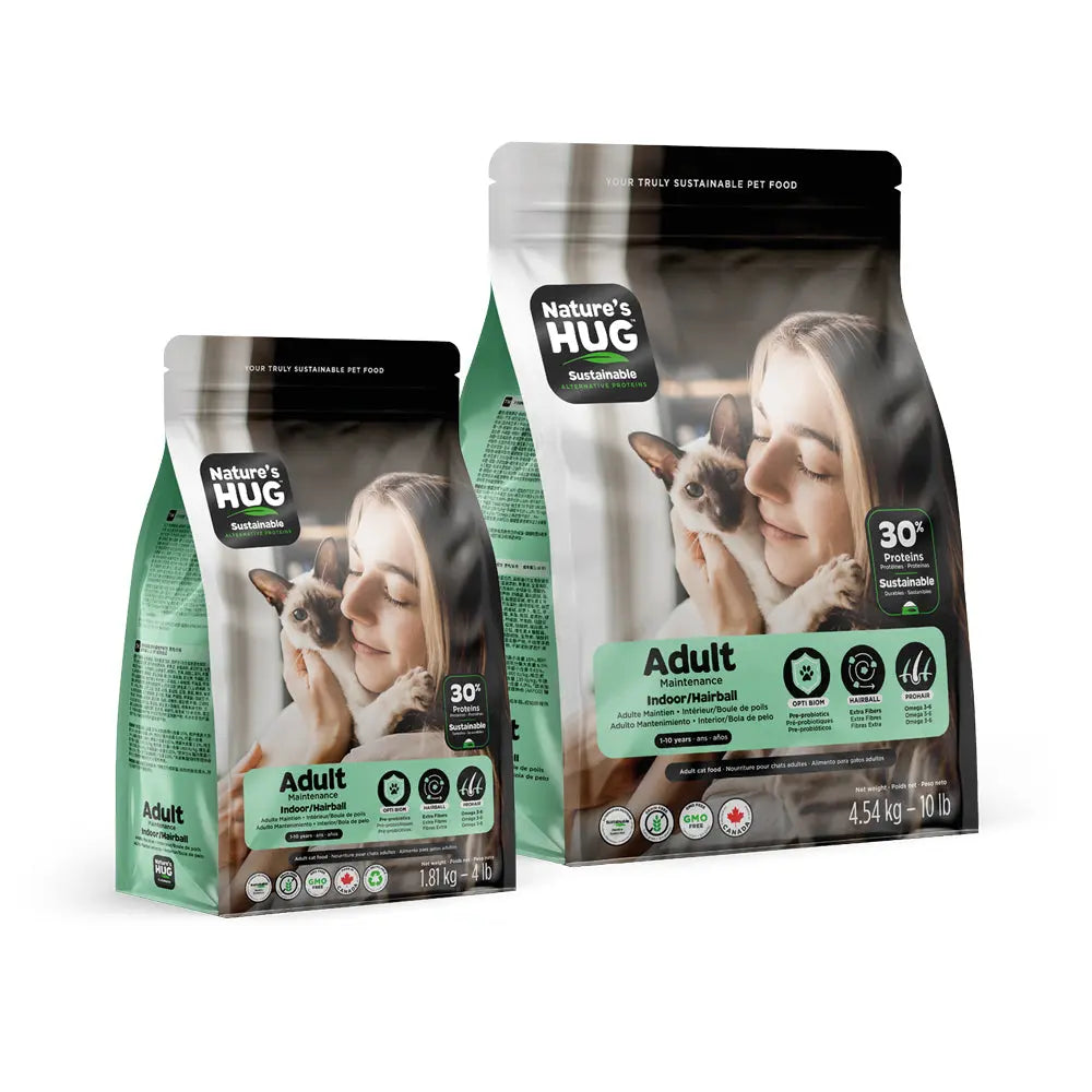 Adult, Hairball Control & Wellness Cat Food (1-10 Years) With SRT™ Nature’s HUG™ Pet Food Inc.