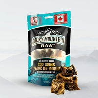 Air Dried Crispy Cod Skins 55g ROCKY MOUNTAIN RAW