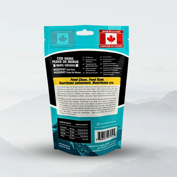 Air Dried Crispy Cod Skins 55g ROCKY MOUNTAIN RAW
