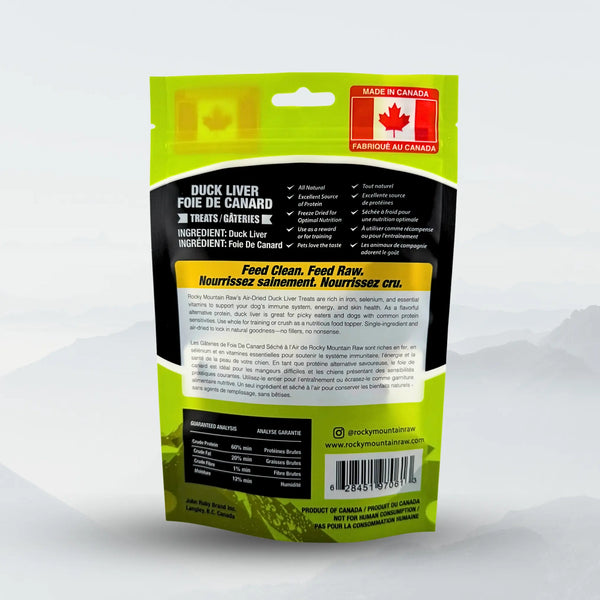 Air Dried Duck Liver 50G ROCKY MOUNTAIN RAW