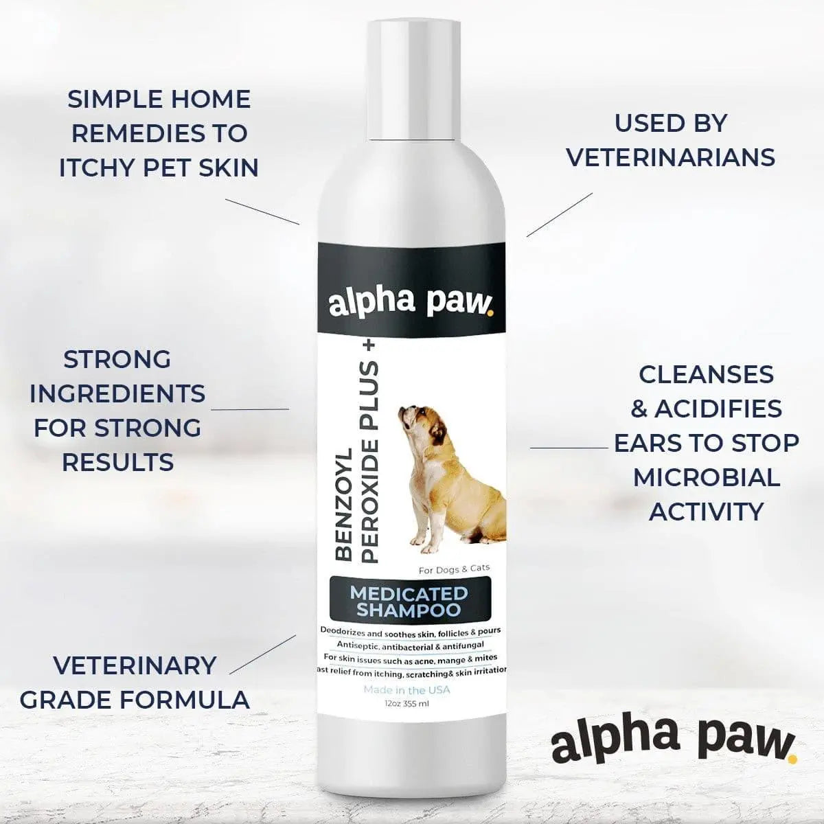 Alpha Paw - Allergy Itch Relief Shampoo - For Cats and Dogs - PAWMART.ca