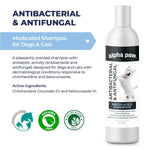 Alpha Paw - Antibacterial & Antifungal Medicated Shampoo - For Cats and Dogs Alpha Paw