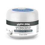 Alpha Paw - Antibacterial & Antifungal Medicated Wipes - Wipes for Cat and Dogs Alpha Paw