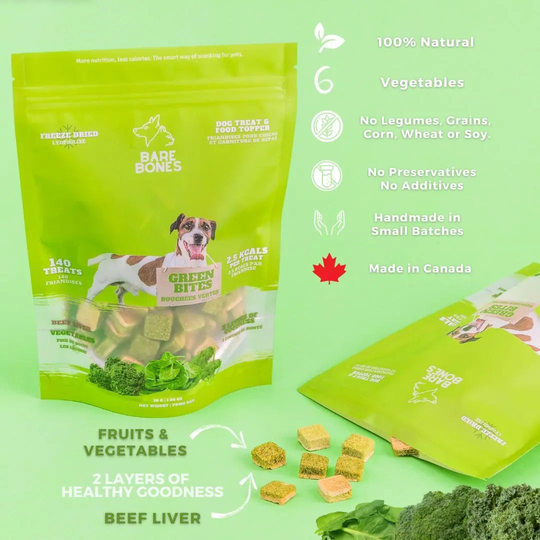 BARE BONE- GREEN BITS - LIVER TREATS Bare Bones