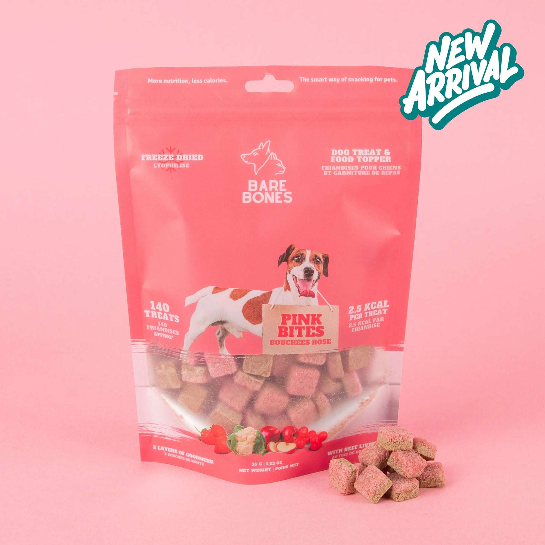 BARE BONE- PINK BITES - LIVER TREATS Bare Bones