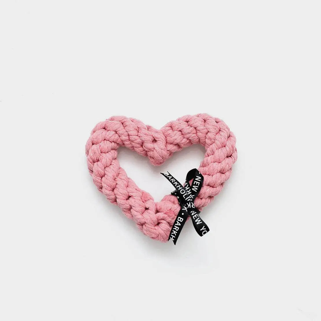 BARKHOLIC - Pink Heart Rope Dog Toy PAWMART.ca