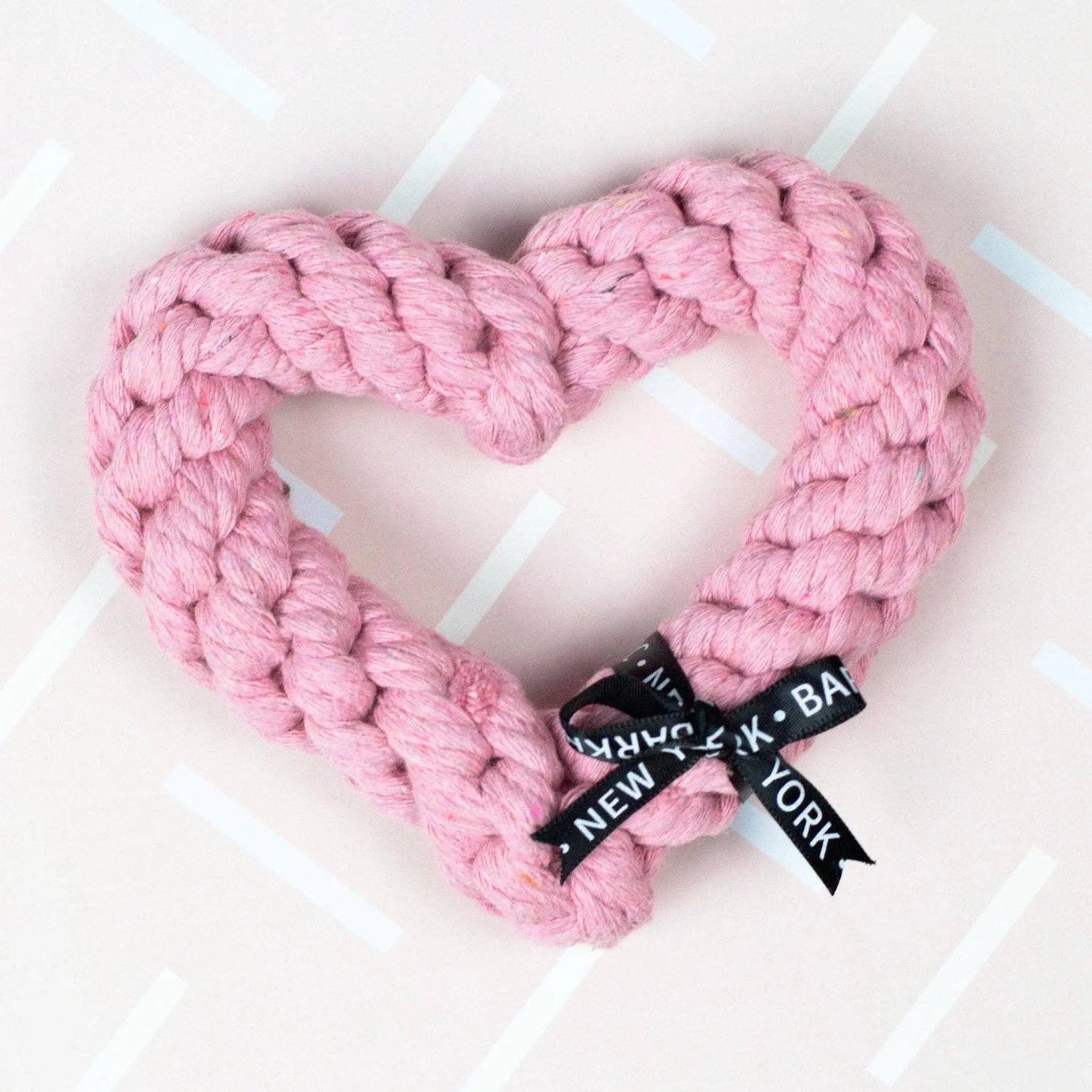 BARKHOLIC - Pink Heart Rope Dog Toy - PAWMART.ca