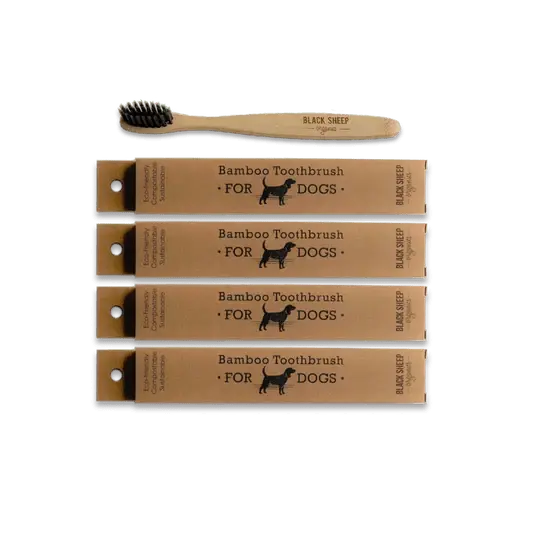 Bamboo Dog Toothbrush - Soft Black Sheep Organics