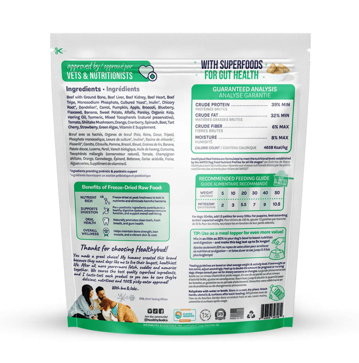 Beef Meal Patties healthybud