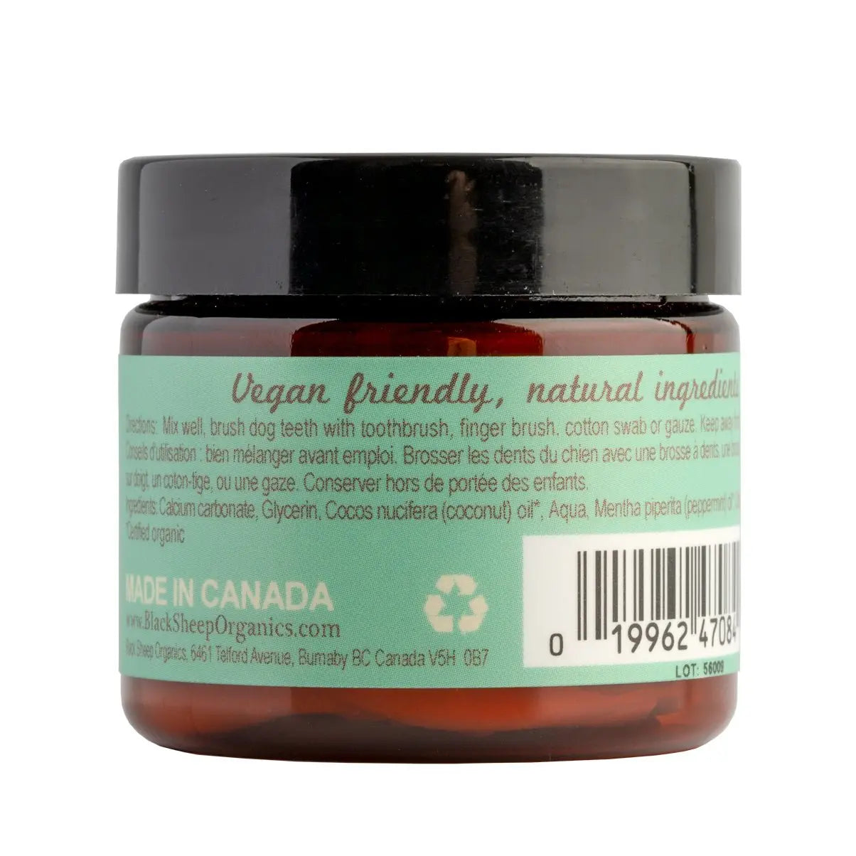 Black Sheep Organics Toothpaste for Dogs Black Sheep Organics