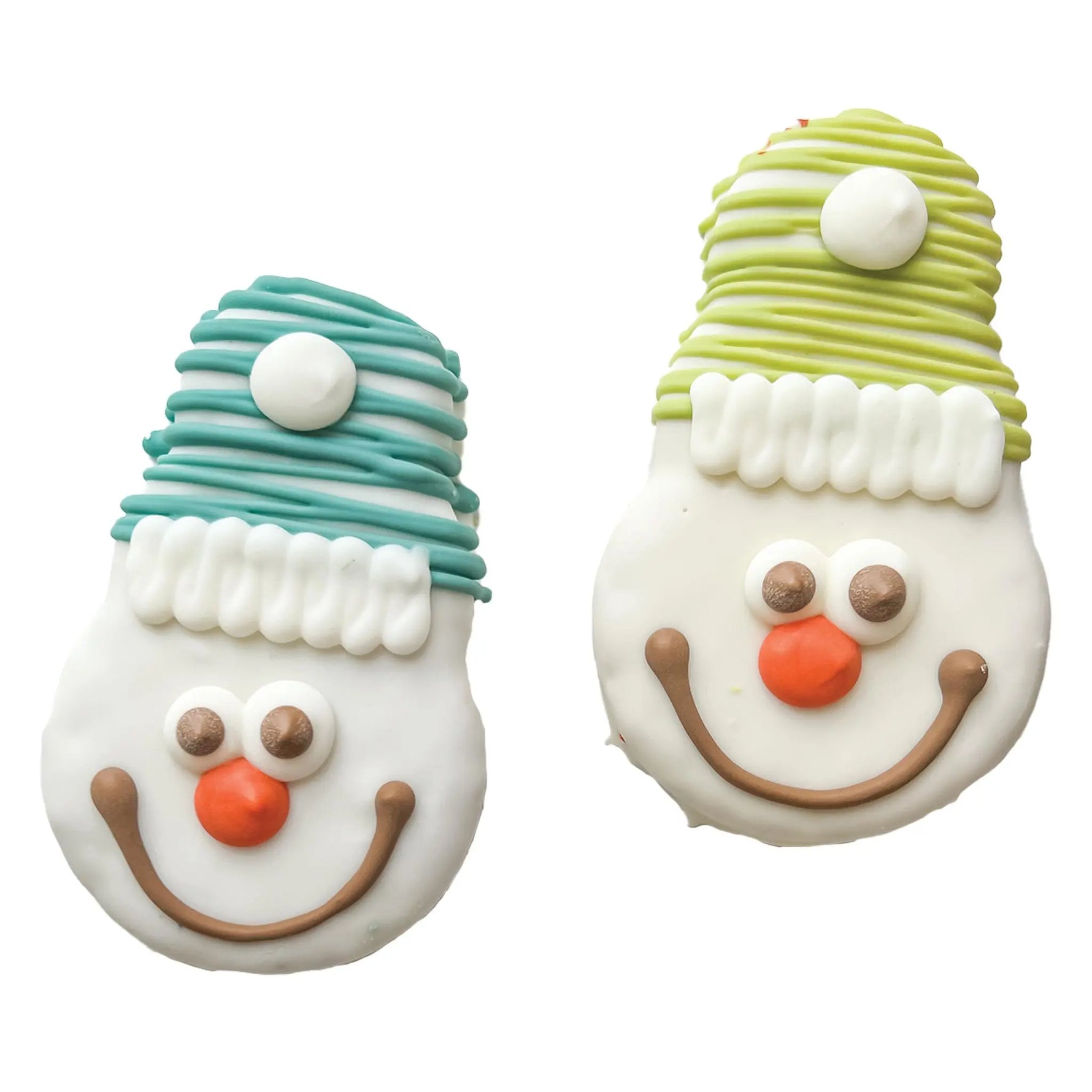 Bosco and Roxy - SNOWMAN FACES - Winter - Cookie for Dogs Bosco And Roxy