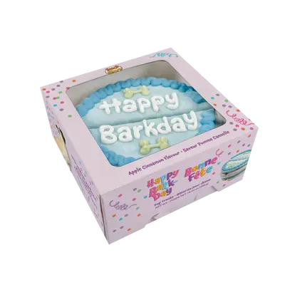 Bosco and Roxy's - Giant Shareable, 6-piece Blue Cake - Birthday - Dog Biscuit Bosco And Roxy
