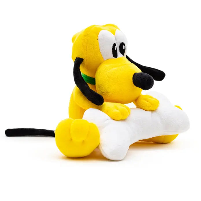 Buckle-Down- Disney Pluto With Bone Sitting Pose - Dog toy Squeaker Plush Buckle-Down