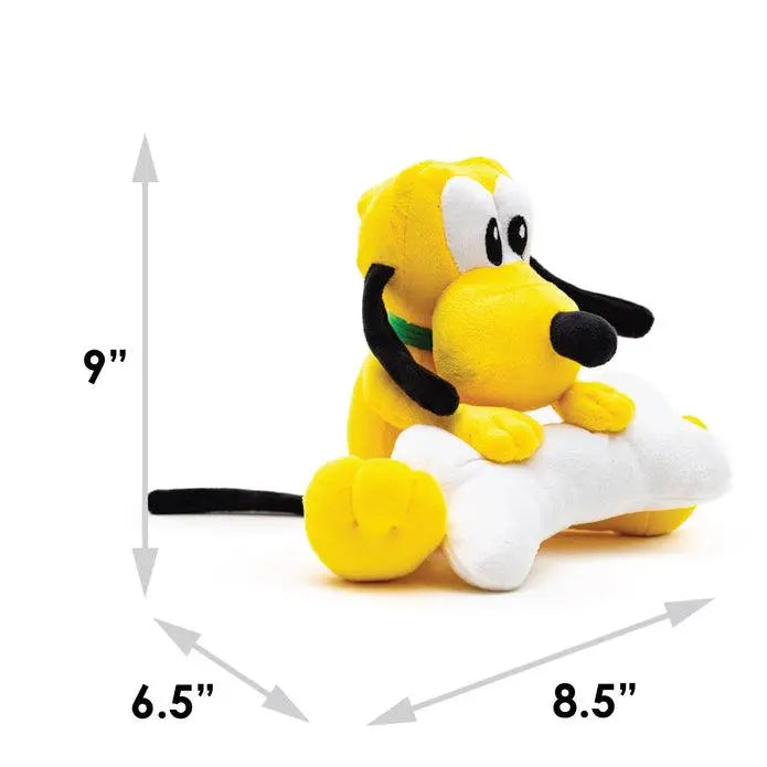 Buckle-Down- Disney Pluto With Bone Sitting Pose - Dog toy Squeaker Plush - PAWMART.ca