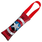 Buckle-Down - MARVEL AVENGERS Dog Toy Squeaky Tug Toy - Captain American Face Buckle-Down