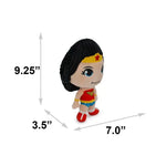 Buckle-Down-  Wonder Woman Full Body Standing Pose with Corduroy Hair - Dog toy Squeaker Plush - PAWMART.ca