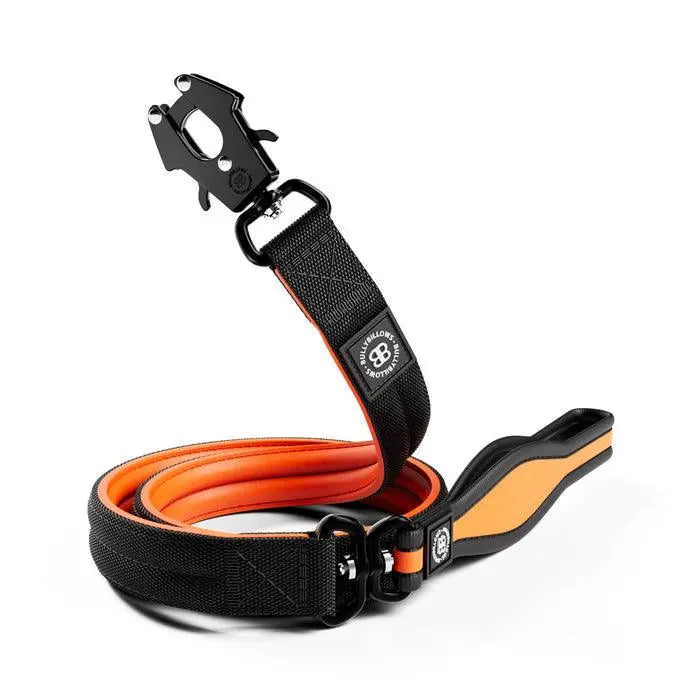 BullyBillows - 1.2M MINI COMBAT LEAD | FOAM & NEOPRENE LINED WITH SOFT HANDLE - Black & Orange - PAWMART.ca