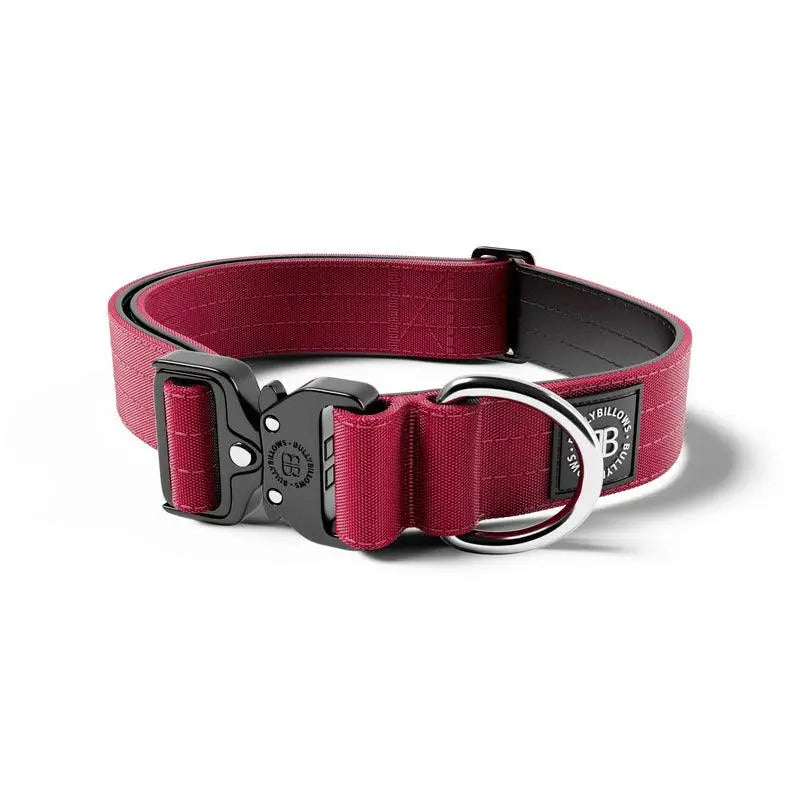 BullyBillows - 4CM COMBAT® COLLAR | RATED CLIP - NO HANDLE - Burgundy - PAWMART.ca