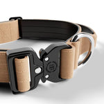 BullyBillows - 4CM COMBAT® COLLAR | RATED CLIP - WITH HANDLE - MILITARY TAN BullyBillows