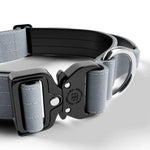 BullyBillows - 4CM COMBAT® COLLAR | RATED CLIP - WITH HANDLE - Metal Grey - PAWMART.ca