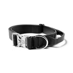 BullyBillows - 4CM COMBAT® COLLAR | WITH HANDLE & RATED CLIP - PLATINUM - BLACK V2.0 BullyBillows