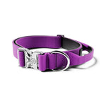 BullyBillows - 4CM COMBAT® COLLAR | WITH HANDLE & RATED CLIP - PLATINUM - Purple V2.0 BullyBillows