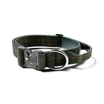 BullyBillows - 4CM TWEED COMBAT® COLLAR | WITH HANDLE & RATED CLIP - Forest Green BullyBillows