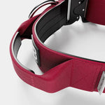 BullyBillows - 5CM COMBAT® COLLAR | WITH HANDLE & RATED CLIP - Burgundy BullyBillows