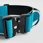 BullyBillows - 5CM COMBAT® COLLAR | WITH HANDLE & RATED CLIP - Light Blue BullyBillows