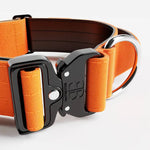 BullyBillows - 5CM COMBAT® COLLAR | WITH HANDLE & RATED CLIP - Orange BullyBillows