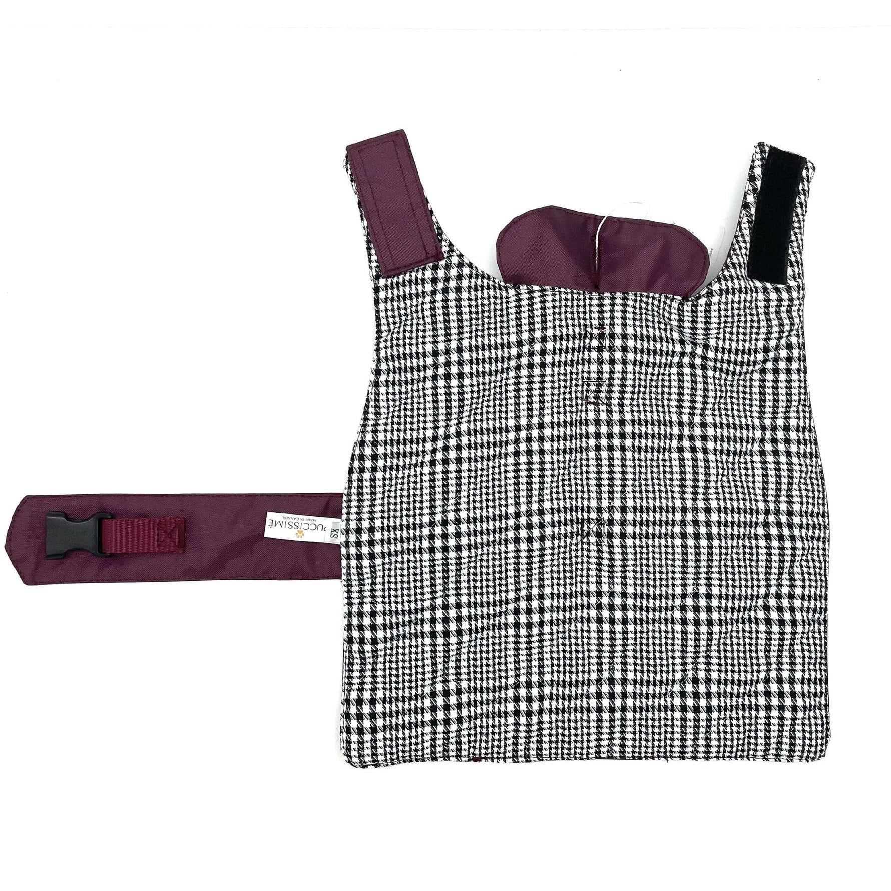 Burgundy Rain Jacket Puccissimé Pet Couture