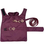 Burgundy Rain Jacket Puccissimé Pet Couture