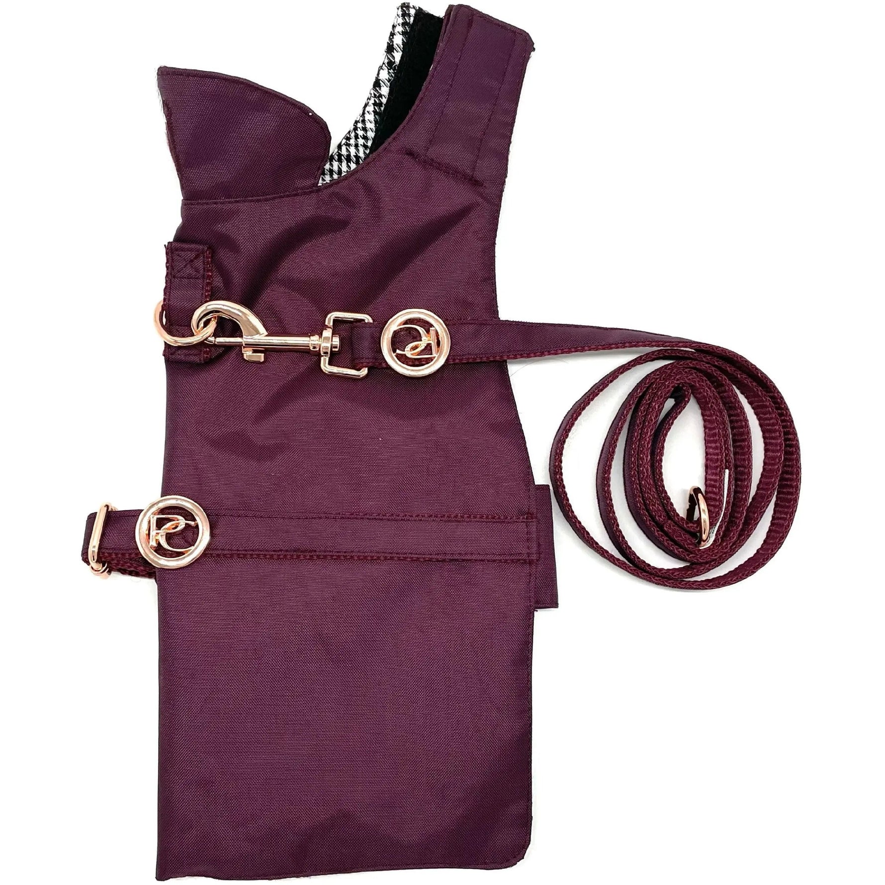 Burgundy Rain Jacket Puccissimé Pet Couture