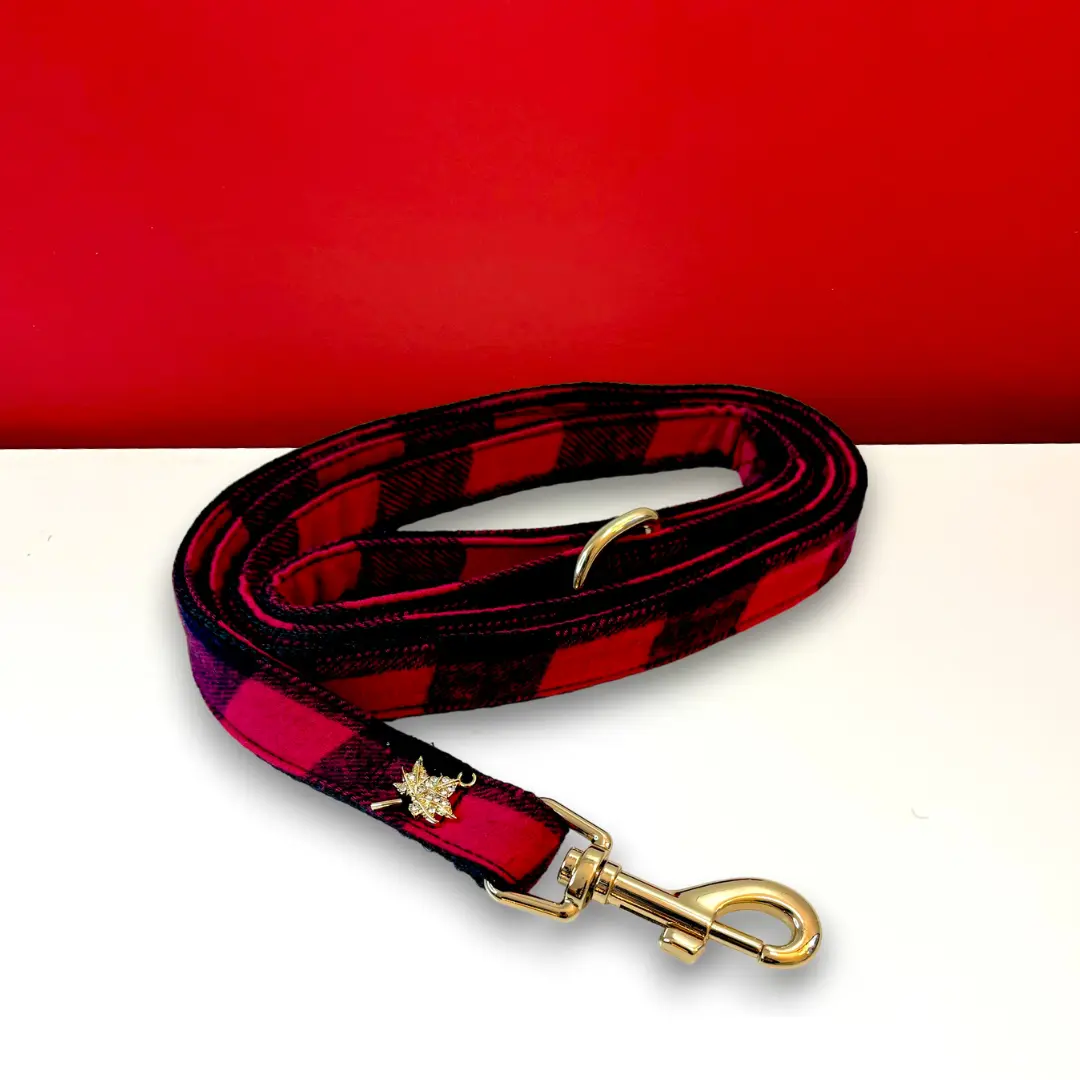 Canada leash with hands-free extension Puccissimé Pet Couture