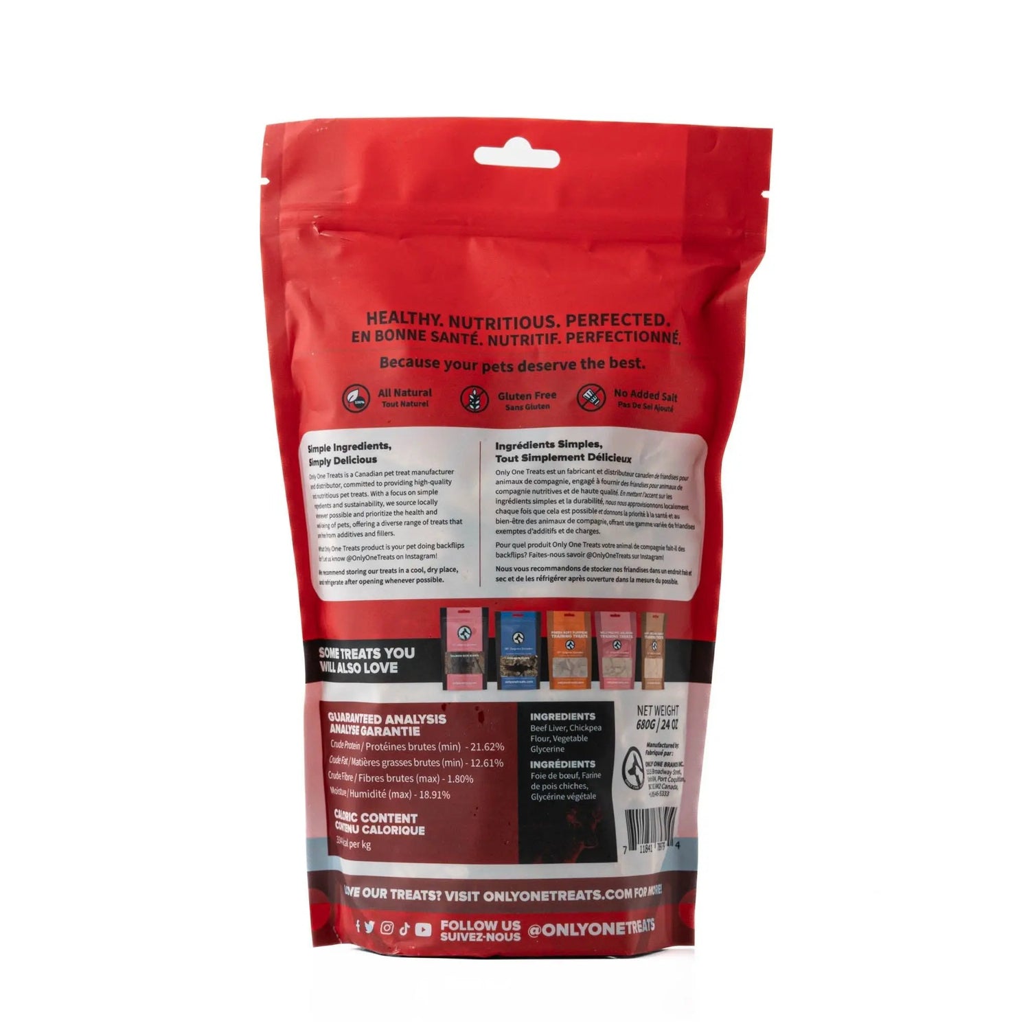 Canadian Beef Liver Training Treats 680g Only One Treats