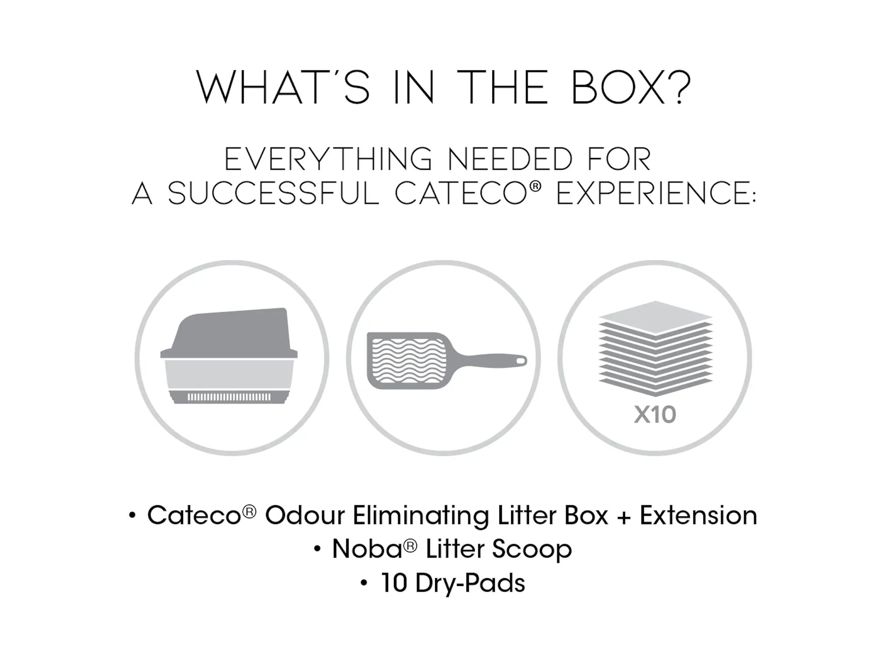 Cateco Odour-Eliminating Litter box - Complete Starter Kit Noba Animal Co.
