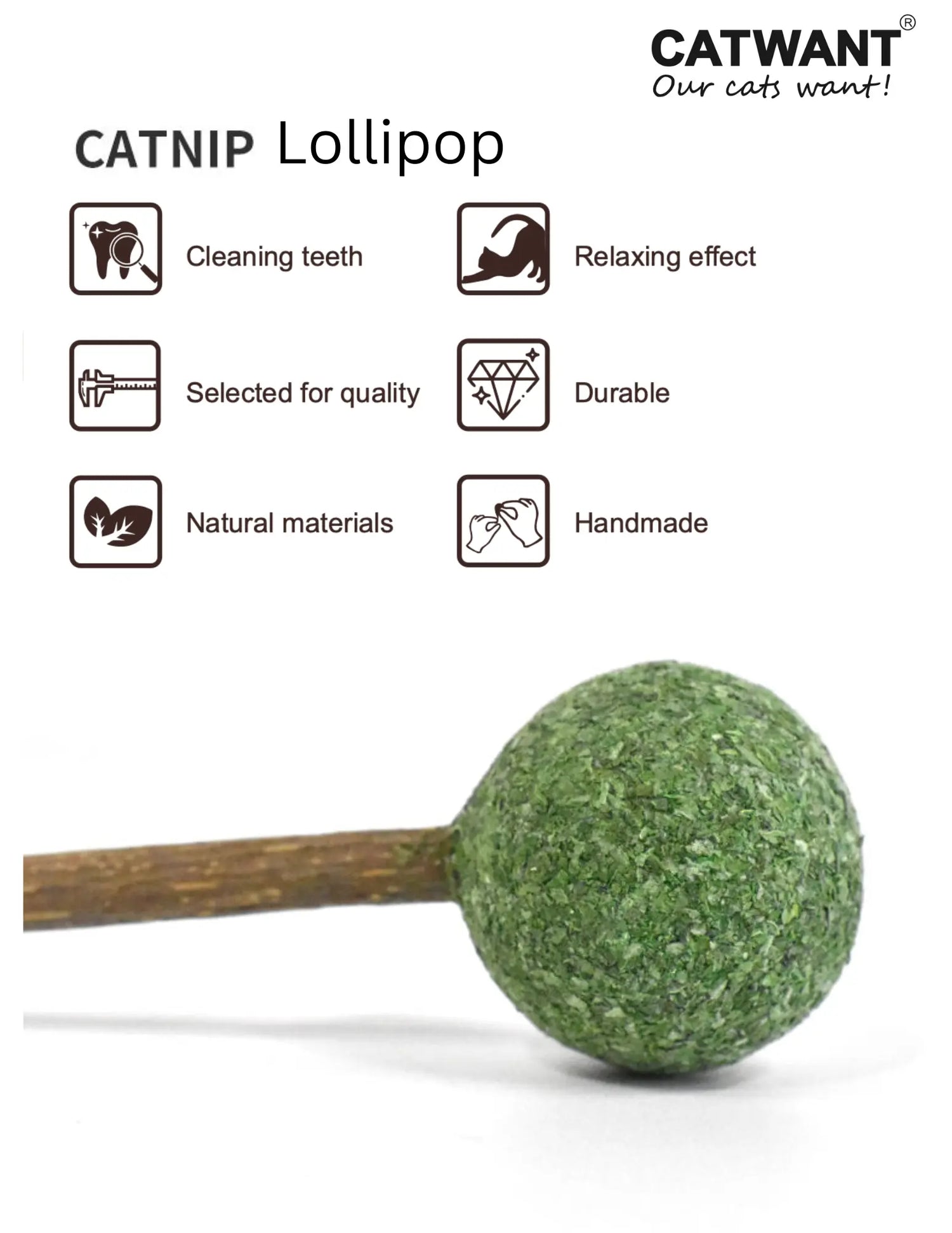 Catnip / Silvervine Lollipop CATWANT