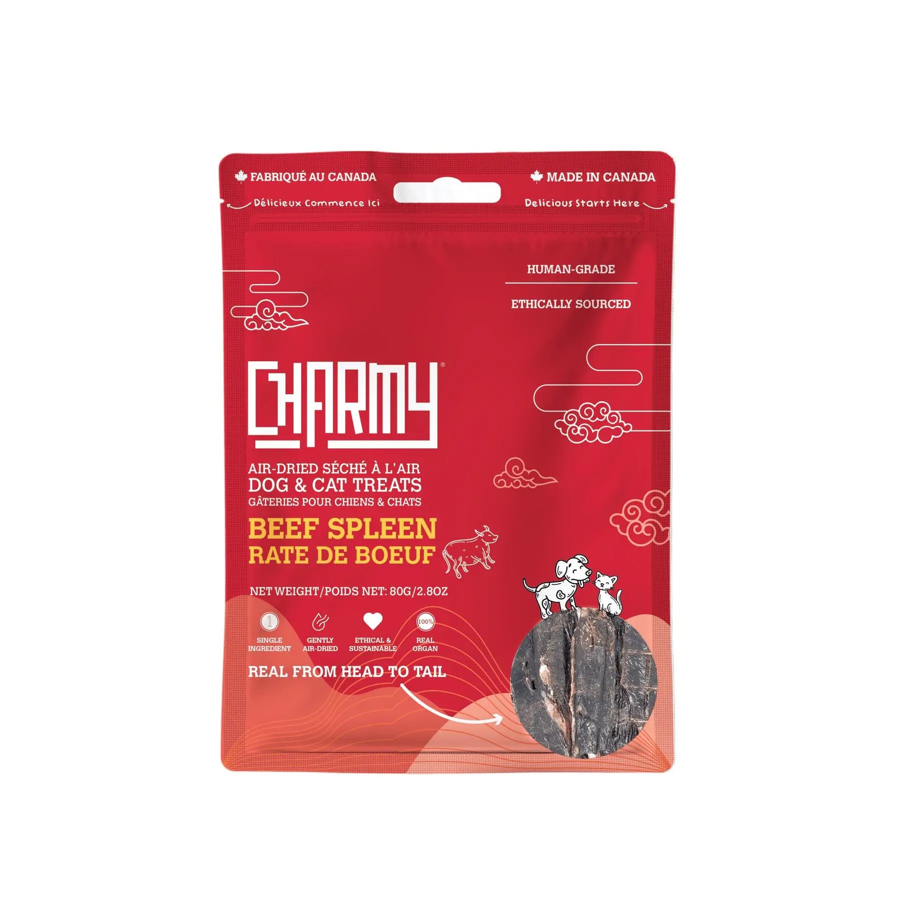 Charmy - Beef Spleen - Treats for Dog and Cat - PAWMART.ca