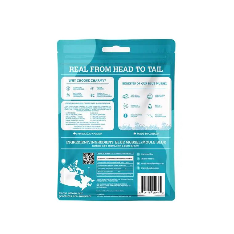 Charmy - Blue Mussel  Value pack - Treats for Dog and Cat - PAWMART.ca Canadian Pet Store & Pet Grooming