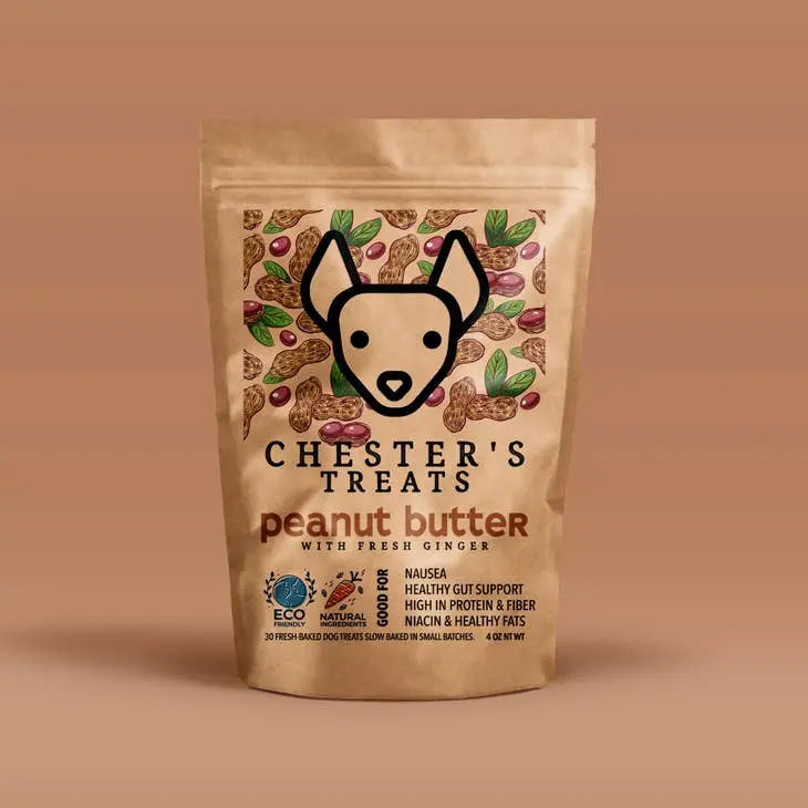 Chester's  dog treats -  Peanut Butter & Ginger - Dog treats Chester treats