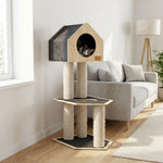 Condo Hideout - 2-Level Deluxe Cat Tree Noba Animal Co.