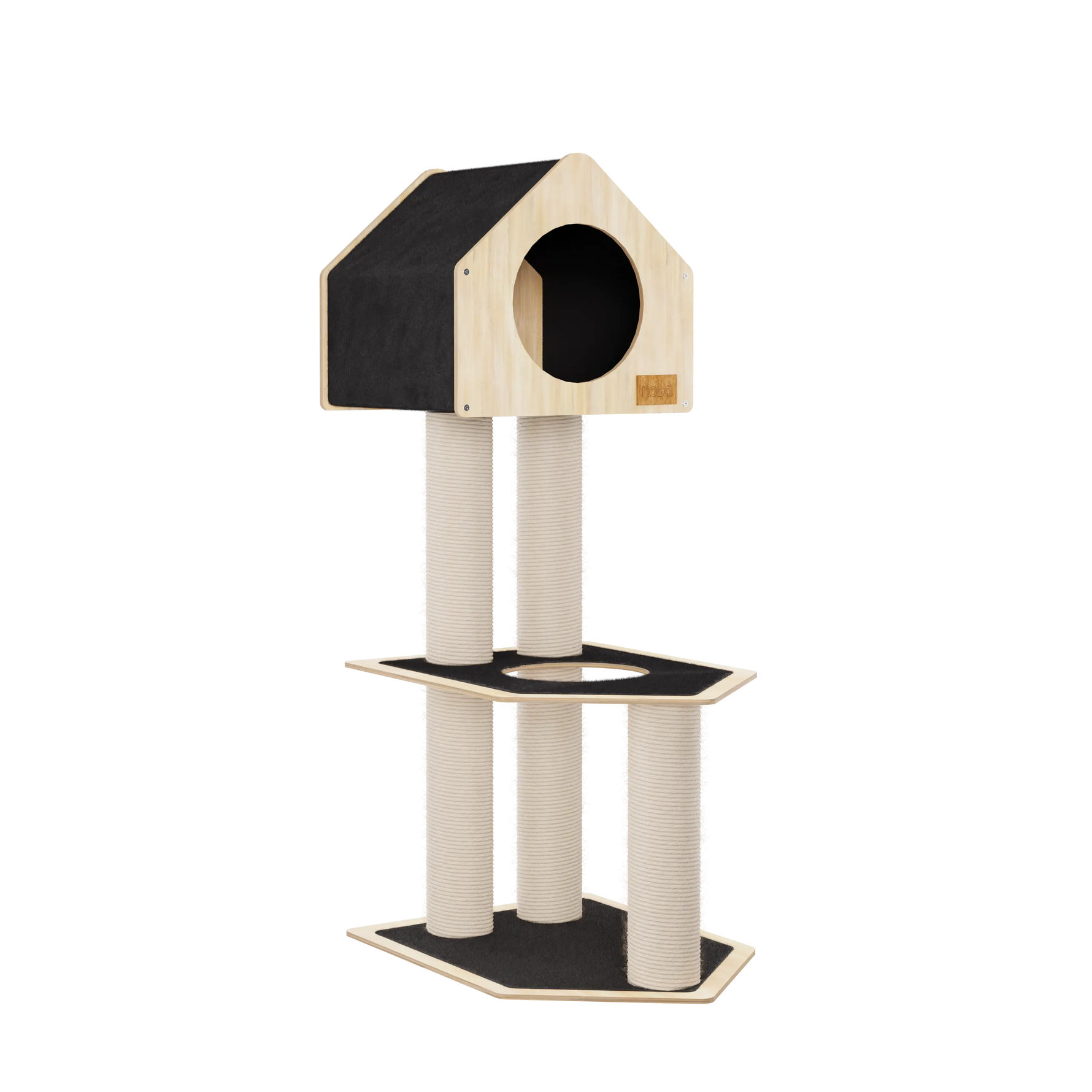 Condo Hideout - 2-Level Deluxe Cat Tree Noba Animal Co.