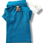 Dark teal cotton shirt Puccissimé Pet Couture